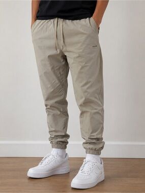 ALIVE Men's Jogger Pants - Casual Elastic Waist Trousers- size Small